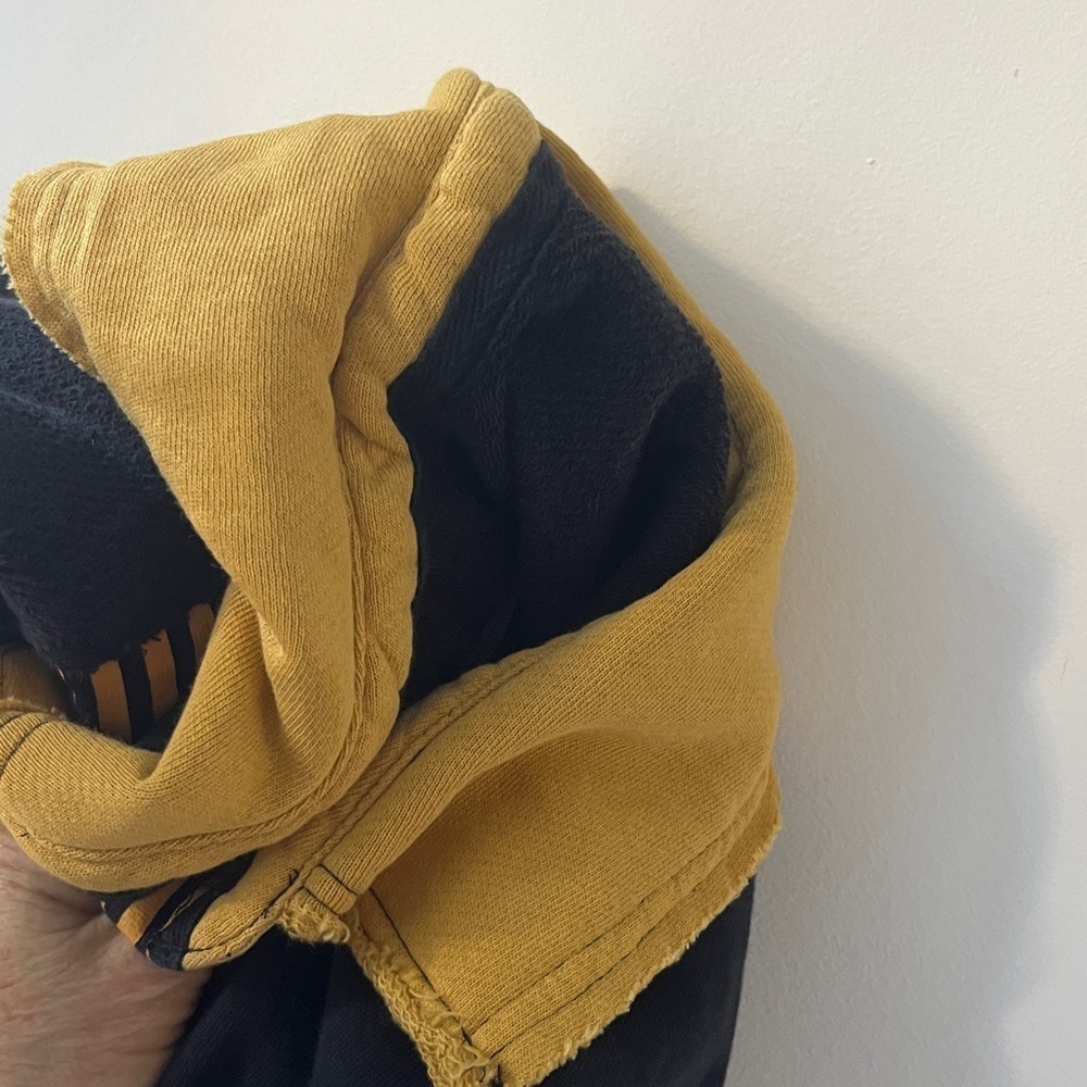 Free People Black and Mustard Striped Pullover Hoodie - Picture 14 of 14
